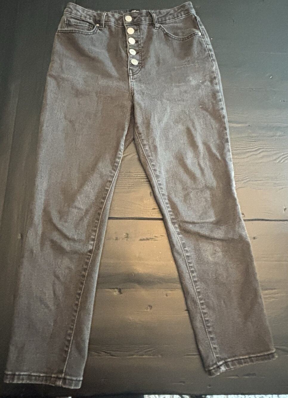BDG Urban Outfitters Girlfriend Skinny Jeans Women 31 High Rise Button Fly Black
